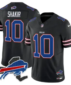 Buffalo Bills Nike New York Patch Vapor Limited Stitched Jersey - Royal Blue - Image 48