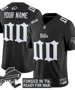 Cold Front Edition' Buffalo Bills Nike Vapor Custom Limited Stitched Jersey - Black
