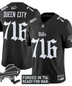 Alternative view of Cold Front Edition' Buffalo Bills Nike Vapor Limited Stitched Jersey - Black