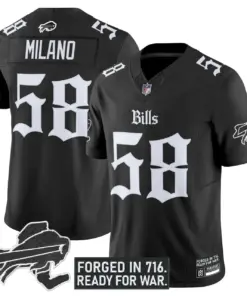 Cold Front Edition' Buffalo Bills Nike Vapor Limited Stitched Jersey - Black - Image 5