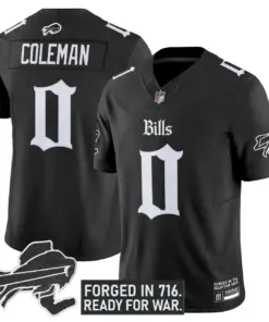 Cold Front Edition' Buffalo Bills Nike Vapor Limited Stitched Jersey - Black - Image 7