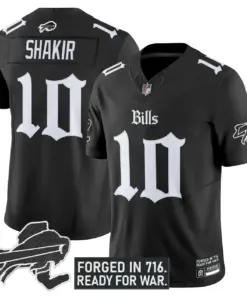 Cold Front Edition' Buffalo Bills Nike Vapor Limited Stitched Jersey - Black - Image 8