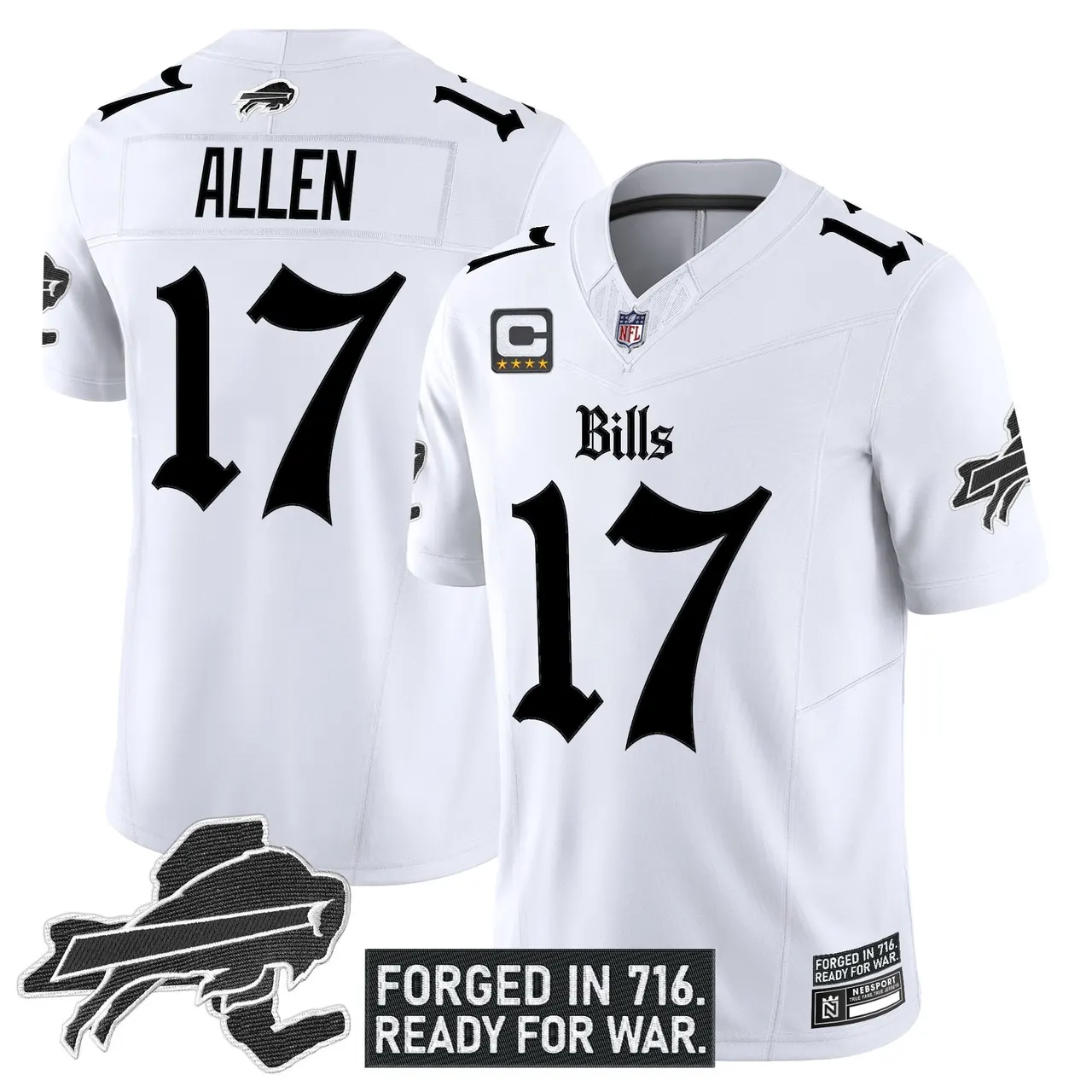 Cold Front Edition' Buffalo Bills Nike Vapor Limited Stitched Jersey - Black - Image 9