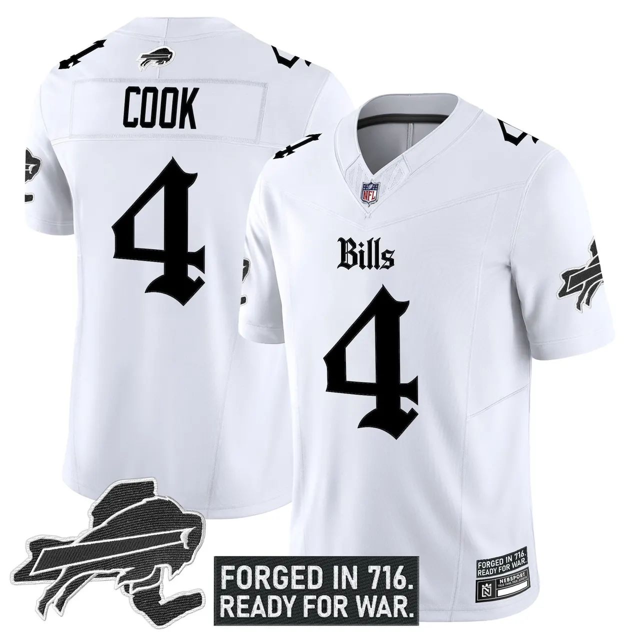 Cold Front Edition' Buffalo Bills Nike Vapor Limited Stitched Jersey - Black - Image 11