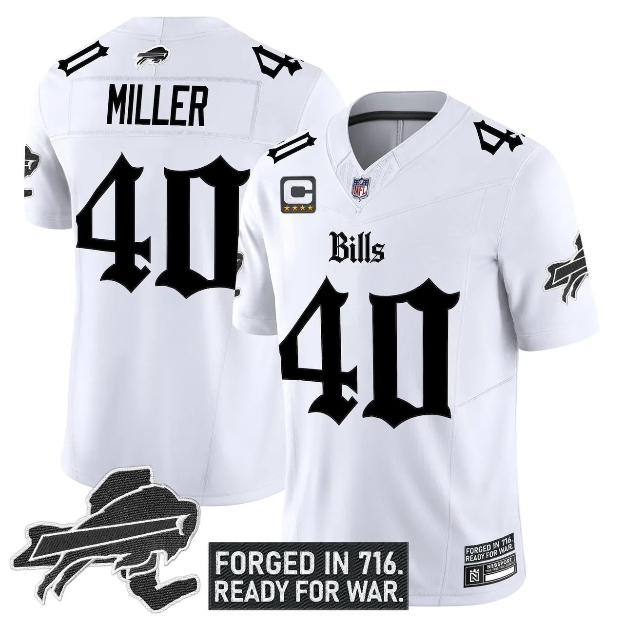 Cold Front Edition' Buffalo Bills Nike Vapor Limited Stitched Jersey - Black - Image 12