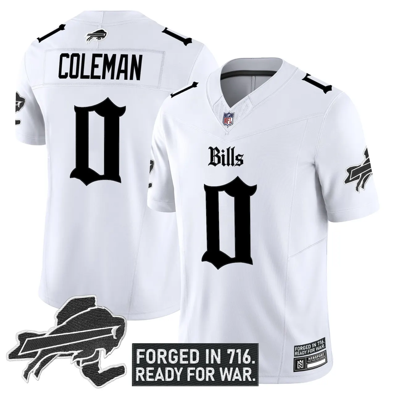 Cold Front Edition' Buffalo Bills Nike Vapor Limited Stitched Jersey - Black - Image 15