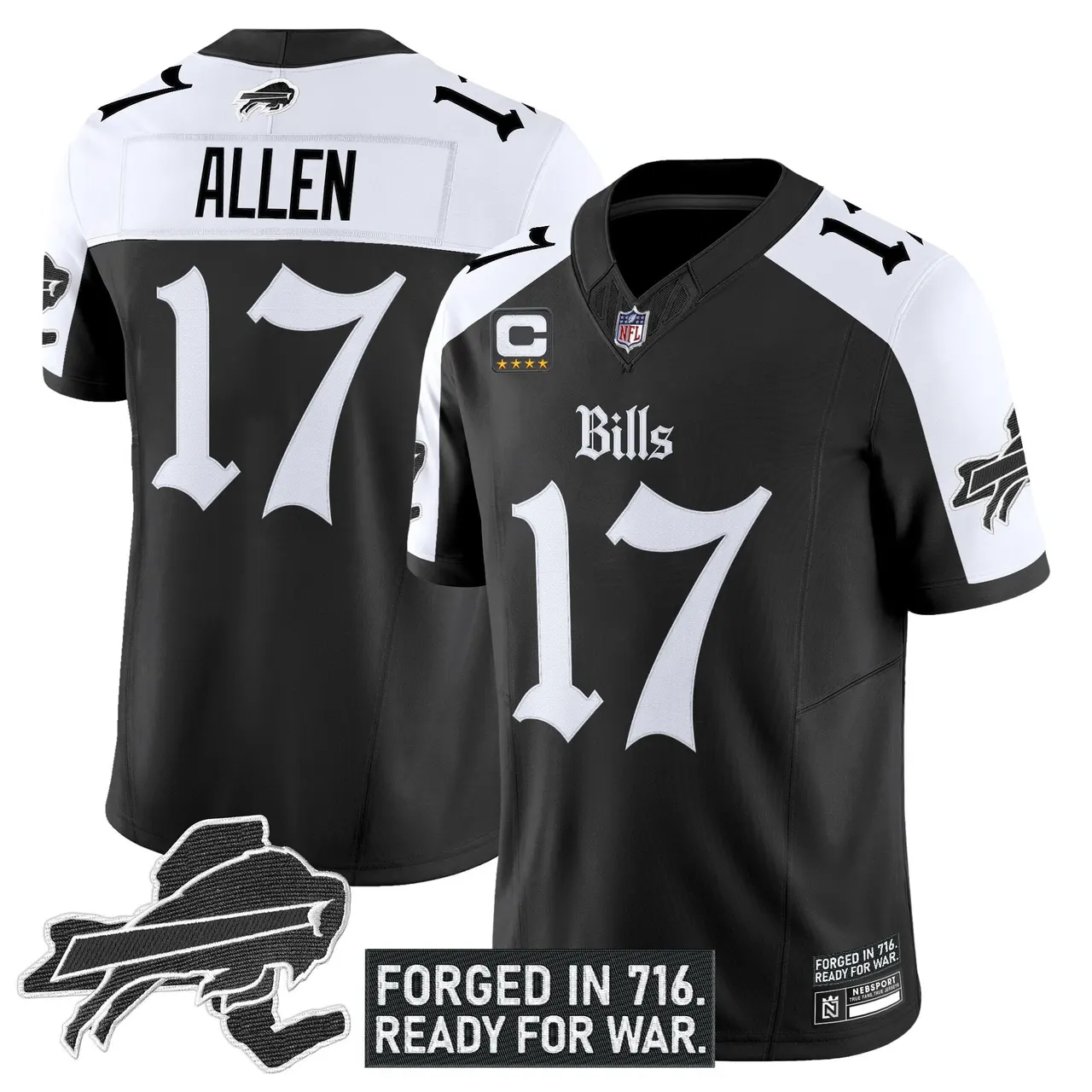 Cold Front Edition' Buffalo Bills Nike Vapor Limited Stitched Jersey - Black - Image 17