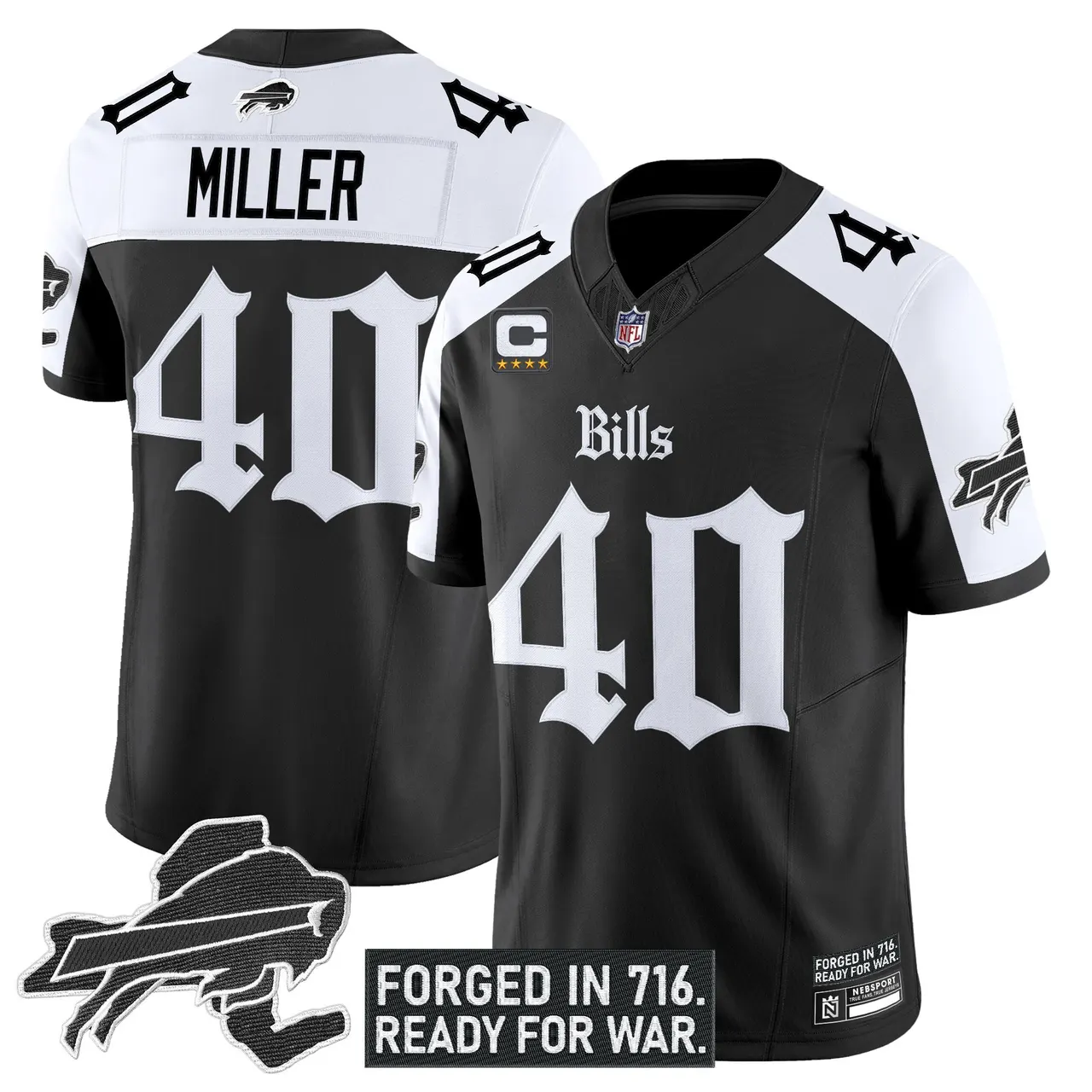 Cold Front Edition' Buffalo Bills Nike Vapor Limited Stitched Jersey - Black - Image 20