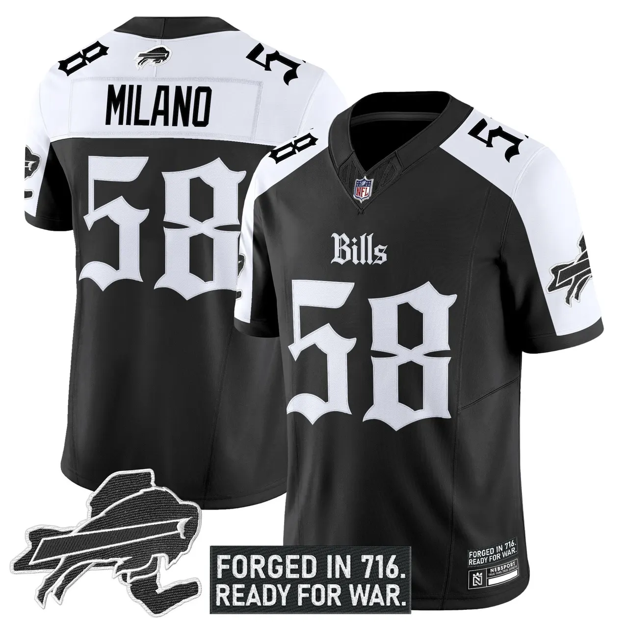 Cold Front Edition' Buffalo Bills Nike Vapor Limited Stitched Jersey - Black - Image 21