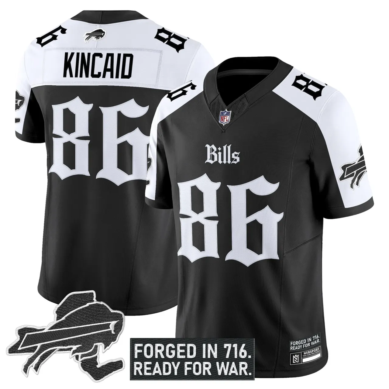 Cold Front Edition' Buffalo Bills Nike Vapor Limited Stitched Jersey - Black - Image 22