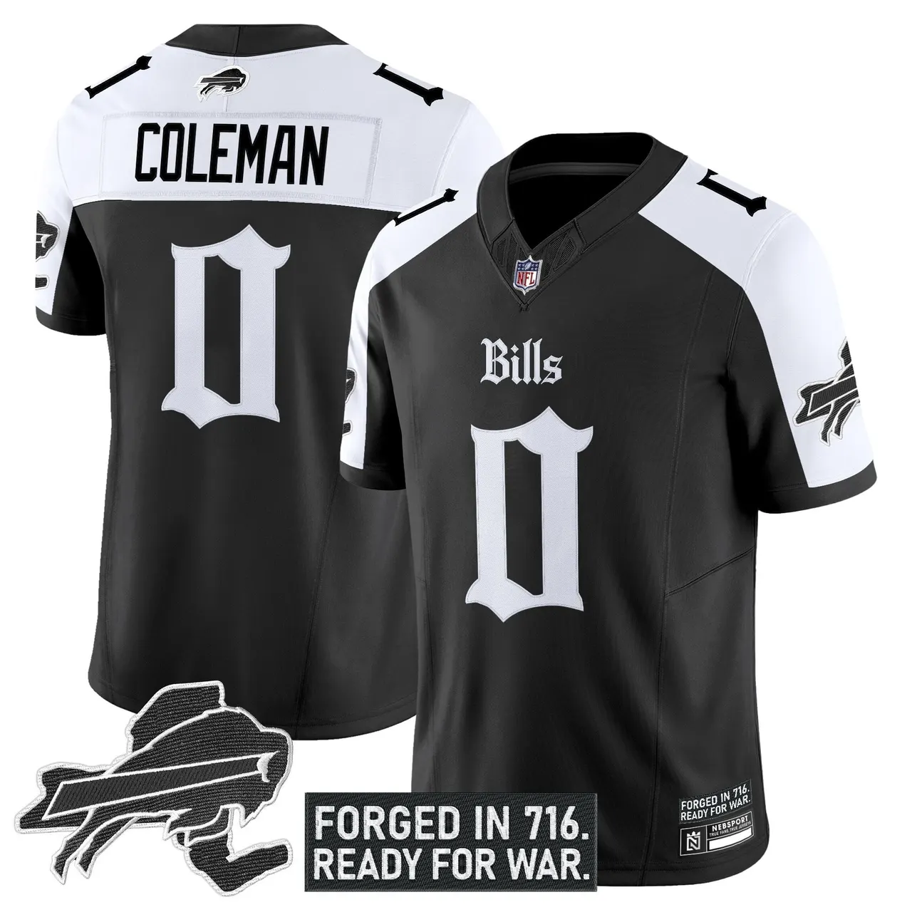 Cold Front Edition' Buffalo Bills Nike Vapor Limited Stitched Jersey - Black - Image 23