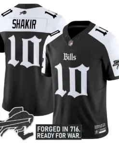 Cold Front Edition' Buffalo Bills Nike Vapor Limited Stitched Jersey - Black - Image 24