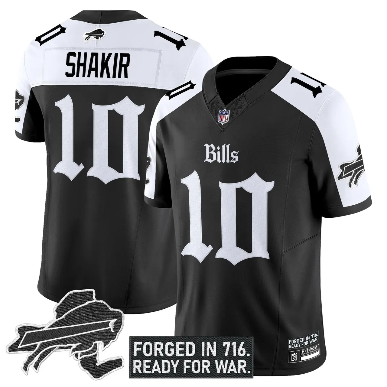 Cold Front Edition' Buffalo Bills Nike Vapor Limited Stitched Jersey - Black - Image 24