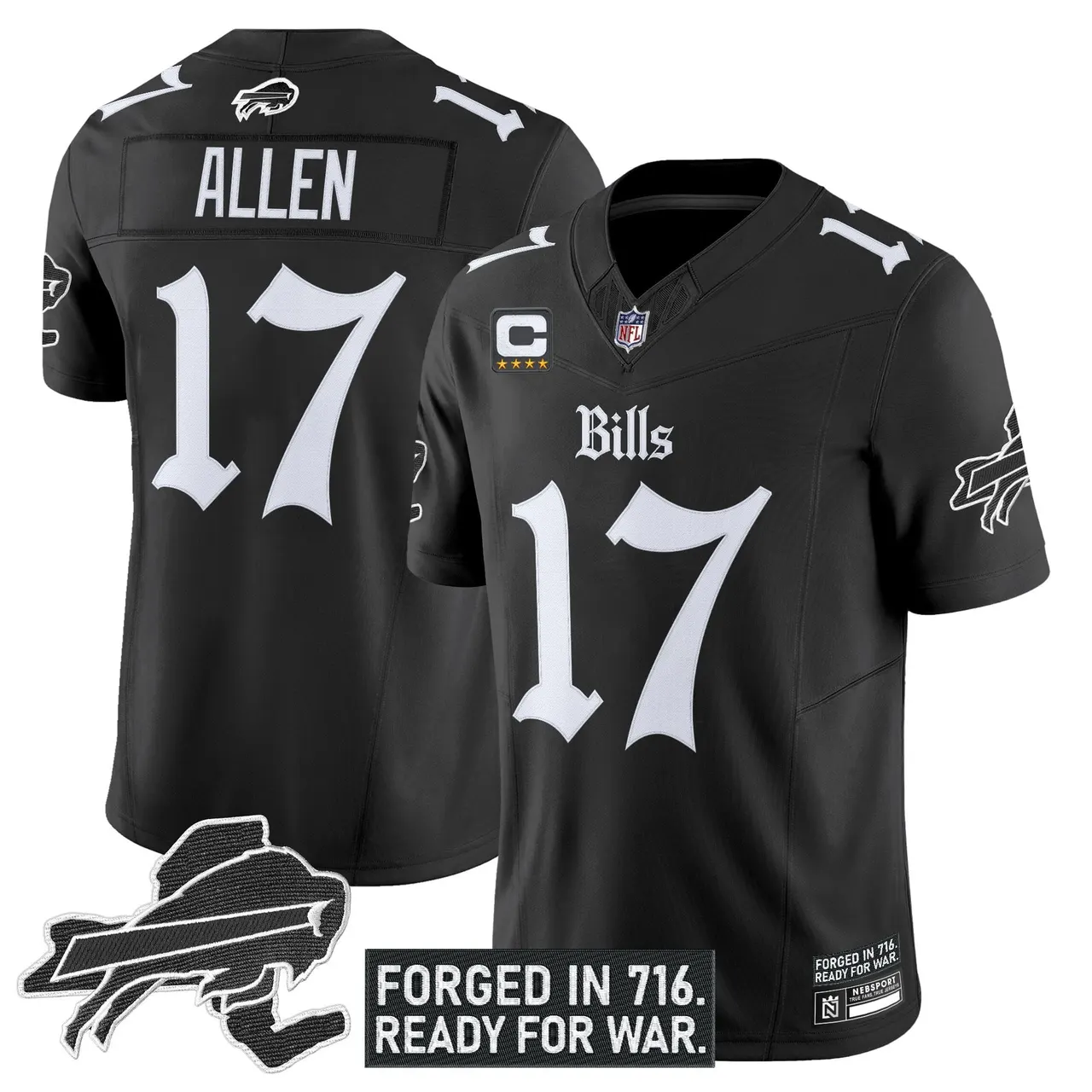 Cold Front Edition' Buffalo Bills Nike Vapor Limited Stitched Jersey - Black