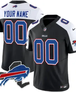 Alternative view of Buffalo Bills Nike New York Patch Vapor Custom Limited Stitched Jersey - Royal Blue