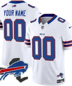 Buffalo Bills Nike New York Patch Vapor Custom Limited Stitched Jersey - Royal Blue - Image 5