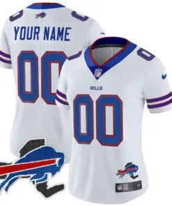 Buffalo Bills Nike New York Patch Vapor Custom Limited Stitched Jersey - Royal Blue - Image 11