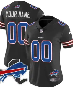 Buffalo Bills Nike New York Patch Vapor Custom Limited Stitched Jersey - Royal Blue - Image 12