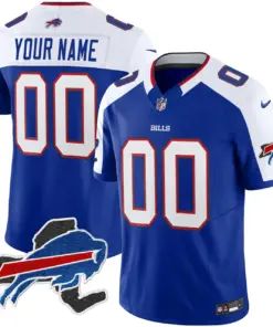 Buffalo Bills Nike New York Patch Vapor Custom Limited Stitched Jersey - Royal Blue