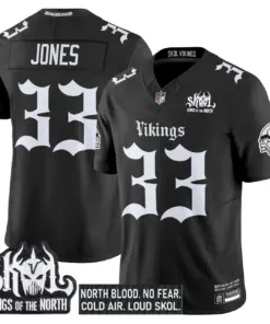 Norseblood Edition' Minnesota Vikings Nike Vapor Limited Stitched Jersey - Black - Image 5
