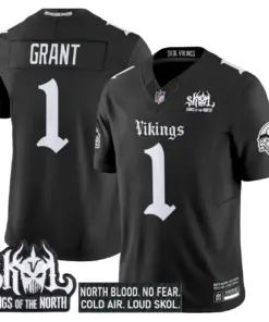 Norseblood Edition' Minnesota Vikings Nike Vapor Limited Stitched Jersey - Black - Image 6