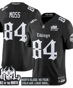 Norseblood Edition' Minnesota Vikings Nike Vapor Limited Stitched Jersey - Black - Image 9