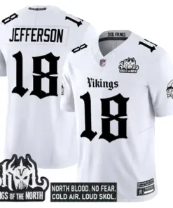 Norseblood Edition' Minnesota Vikings Nike Vapor Limited Stitched Jersey - Black - Image 12