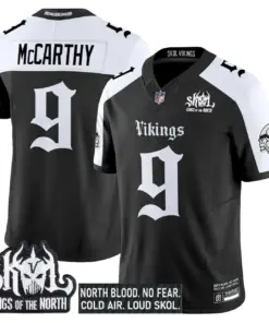 Norseblood Edition' Minnesota Vikings Nike Vapor Limited Stitched Jersey - Black - Image 19