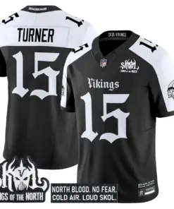 Norseblood Edition' Minnesota Vikings Nike Vapor Limited Stitched Jersey - Black - Image 22