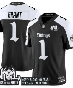 Norseblood Edition' Minnesota Vikings Nike Vapor Limited Stitched Jersey - Black - Image 24