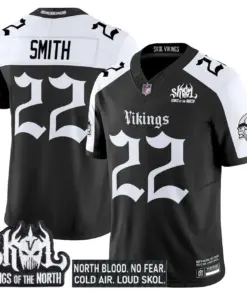 Norseblood Edition' Minnesota Vikings Nike Vapor Limited Stitched Jersey - Black - Image 25