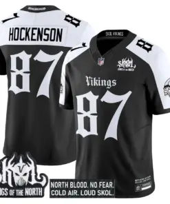 Norseblood Edition' Minnesota Vikings Nike Vapor Limited Stitched Jersey - Black - Image 26