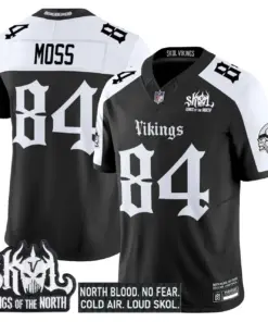 Norseblood Edition' Minnesota Vikings Nike Vapor Limited Stitched Jersey - Black - Image 27