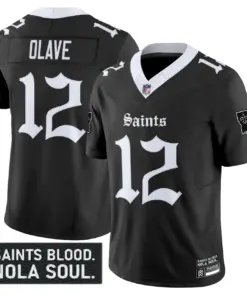 Olave New Orleans Saints Nike Vapor Stitched Jersey - Black