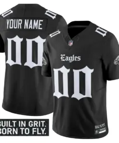 Philly Edition' Philadelphia Eagles Nike Vapor Custom Limited Stitched Jersey V2 - Black