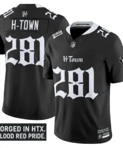 Alternative view of Lone Star Shadows Edition' Houston Texans Nike Vapor Limited Stitched Jersey - Black