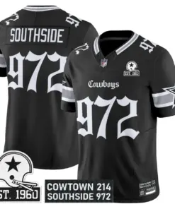 Lone Star Edition' Dallas Cowboys Nike Vapor Limited Stitched Jersey - Black - Image 3