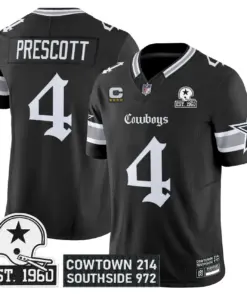 Lone Star Edition' Dallas Cowboys Nike Vapor Limited Stitched Jersey - Black - Image 4