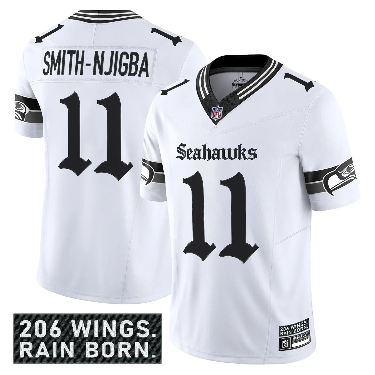 Shadows Edition' Seattle Seahawks Nike Vapor Limited Stitched Jersey - Black - Image 12