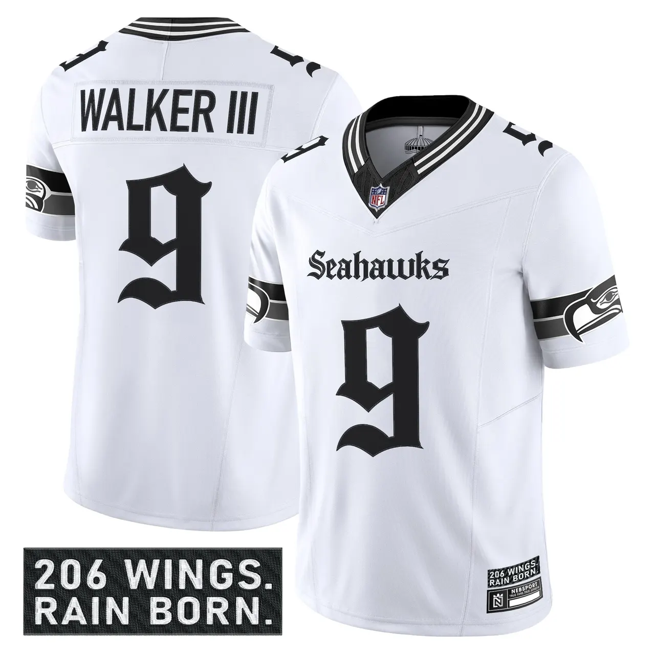 Shadows Edition' Seattle Seahawks Nike Vapor Limited Stitched Jersey - Black - Image 14