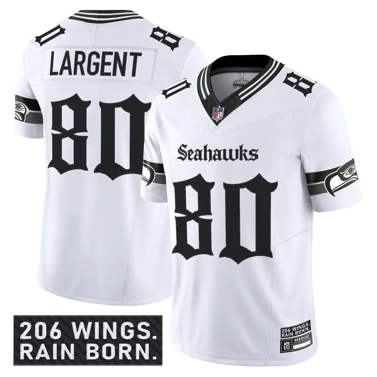 Shadows Edition' Seattle Seahawks Nike Vapor Limited Stitched Jersey - Black - Image 15