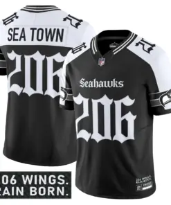 Shadows Edition' Seattle Seahawks Nike Vapor Limited Stitched Jersey - Black - Image 18