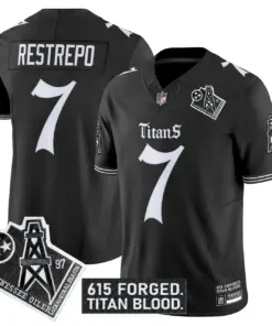 Gothic Shadows Drop' Tennessee Titans Nike Vapor Limited Stitched Jersey - Black - Image 3