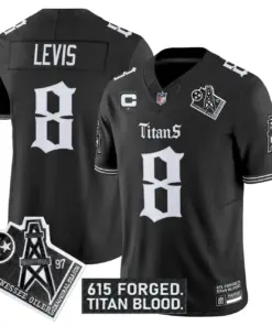 Gothic Shadows Drop' Tennessee Titans Nike Vapor Limited Stitched Jersey - Black - Image 4