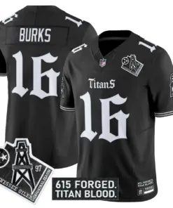 Gothic Shadows Drop' Tennessee Titans Nike Vapor Limited Stitched Jersey - Black - Image 7