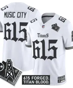 Gothic Shadows Drop' Tennessee Titans Nike Vapor Limited Stitched Jersey - Black - Image 12