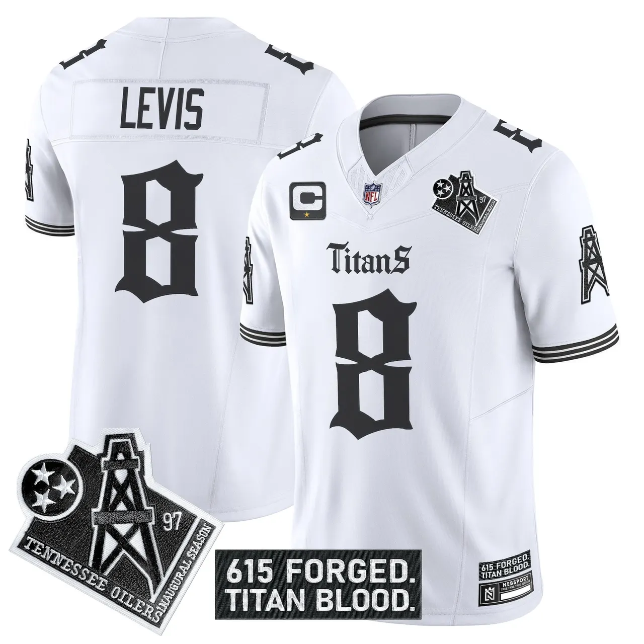 Gothic Shadows Drop' Tennessee Titans Nike Vapor Limited Stitched Jersey - Black - Image 14