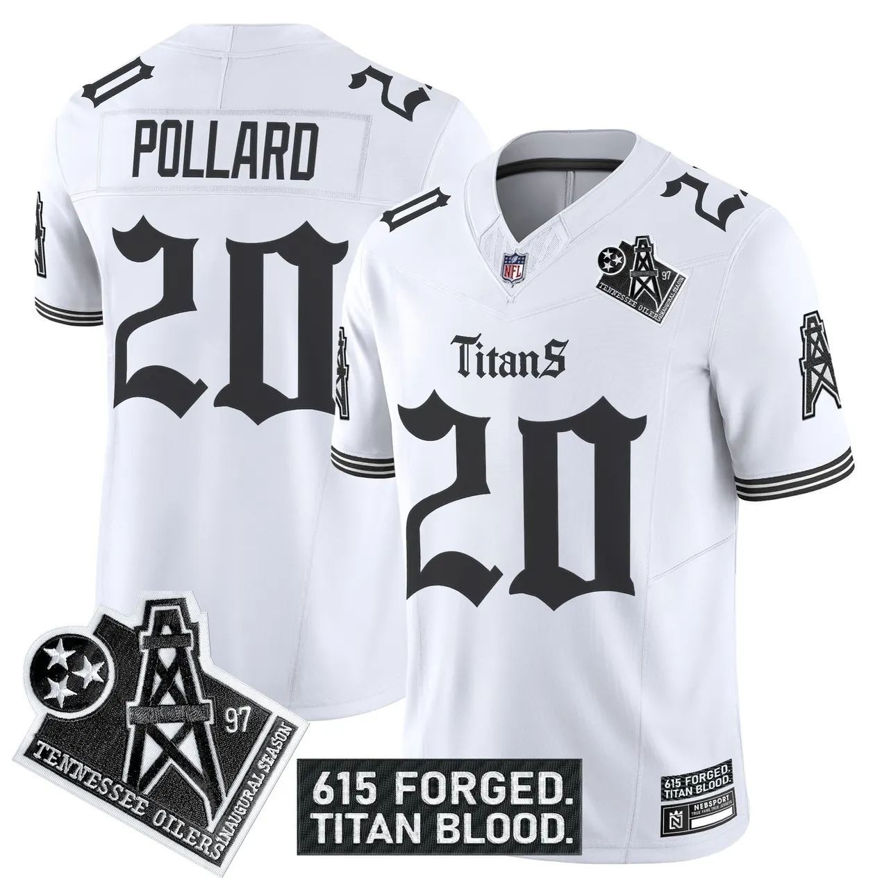 Gothic Shadows Drop' Tennessee Titans Nike Vapor Limited Stitched Jersey - Black - Image 15