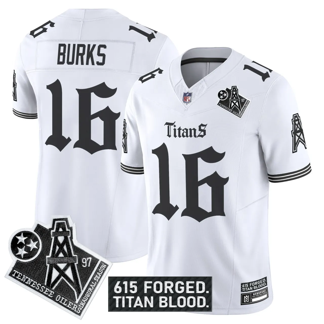 Gothic Shadows Drop' Tennessee Titans Nike Vapor Limited Stitched Jersey - Black - Image 17