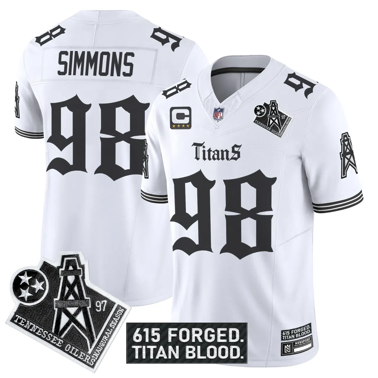 Gothic Shadows Drop' Tennessee Titans Nike Vapor Limited Stitched Jersey - Black - Image 18